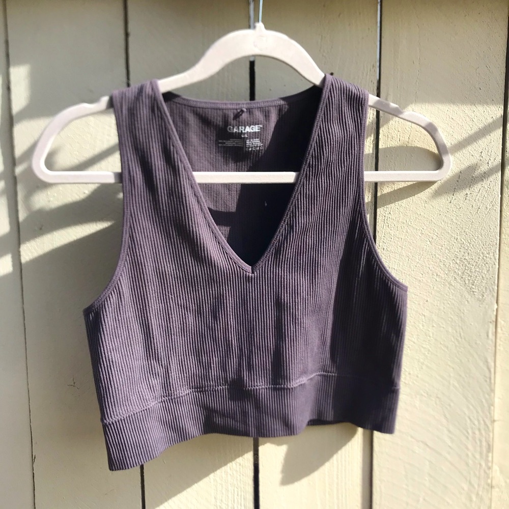Garage ribbed tank top